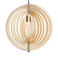 Pendelleuchte Roots - Beige/Schwarz, MODERN, Holz/Metall (50/62,5cm) - MAYTONI