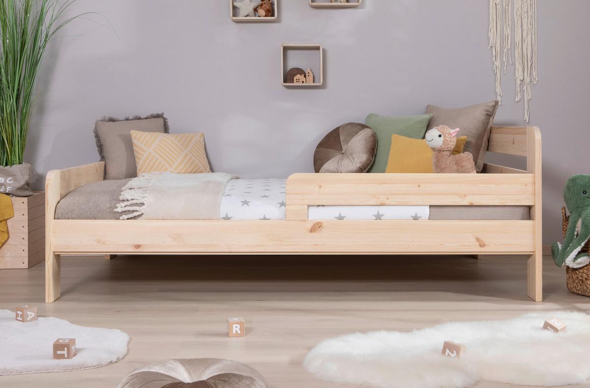 Bett Bennet Naturfarben Lf: 120x200 cm - Naturfarben, MODERN, Holz (120/200cm) - MID.YOU