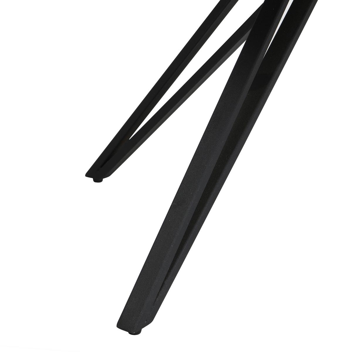Armlehnstuhl Aurelia Braun B: 57 cm - Dunkelbraun/Schwarz, MODERN, Textil/Metall (57/82/61cm) - Livetastic