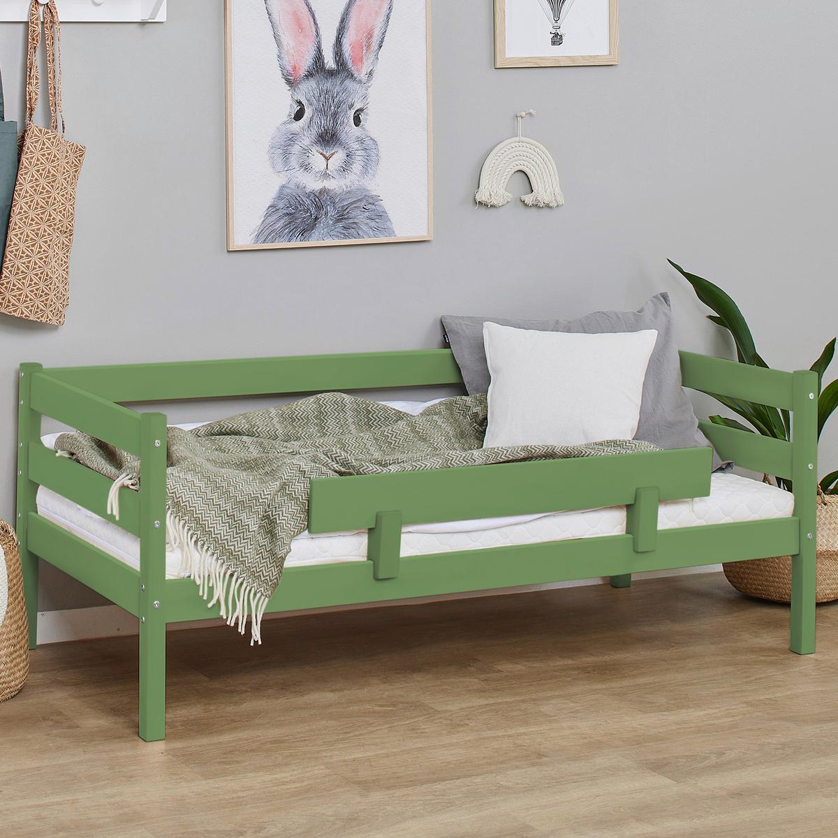 Bettschutzgitter Eco Comfort Grün, B: 100 Cm - Grün, MODERN, Holz (100/22,5/4cm) - MID.YOU