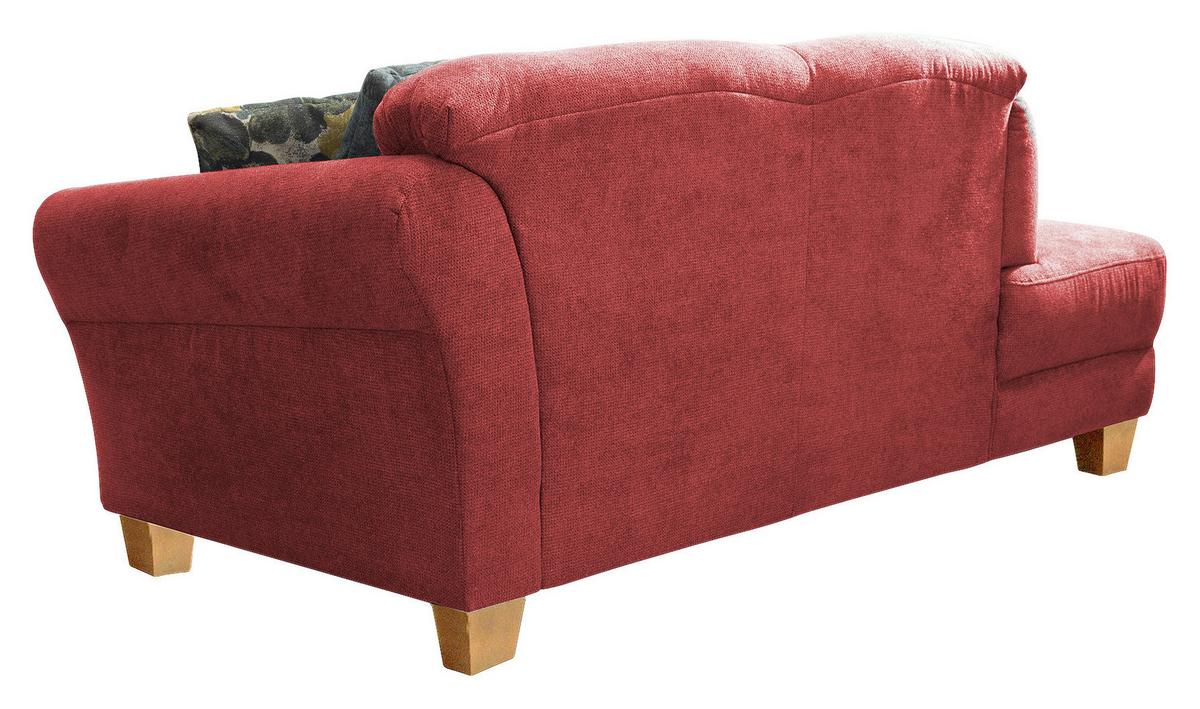 Récamiere Gotland V, Rot B: 194 cm - Rot/Naturfarben, KONVENTIONELL, Textil (194/84/91cm) - Sit & More