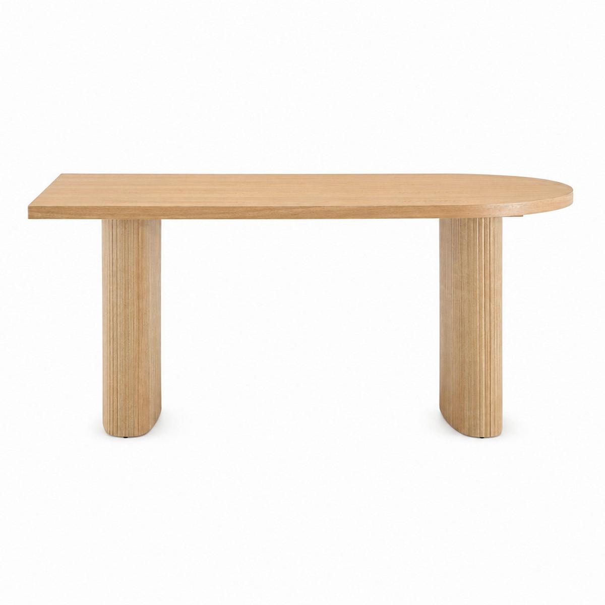 JÍDELNÍ STŮL LIAN - barvy jasanu, Moderní, dřevo/kompozitní dřevo (90/76/180cm) - Bessagi Home