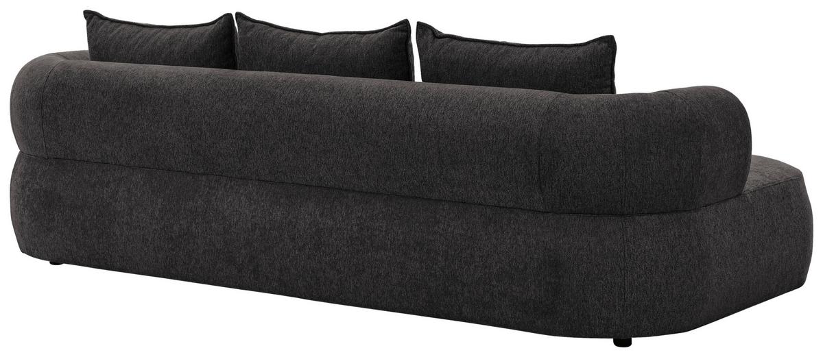 Bigsofa Ferro Schwarz B: 240 Cm - Schwarz, Design, Textil (240/76/122cm) - Livetastic