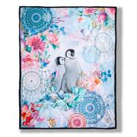 Plaid Rachna Grau Birnbaumfarben 130x160 Cm - Hellgrau/Birnbaumfarben, Trend, Textil (130/160cm)
