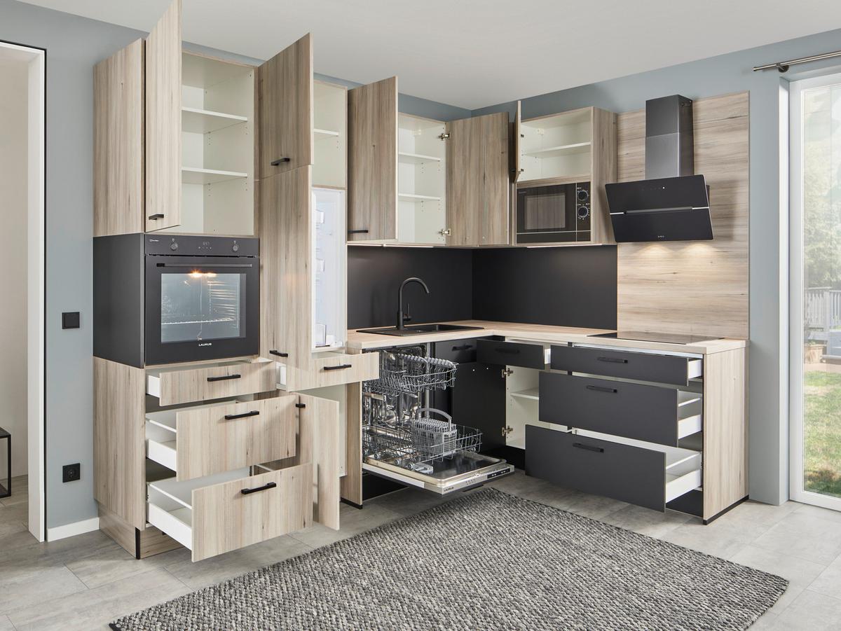 Eckküche Pn100/210 - Design, Holzwerkstoff (298/205cm) - Pino