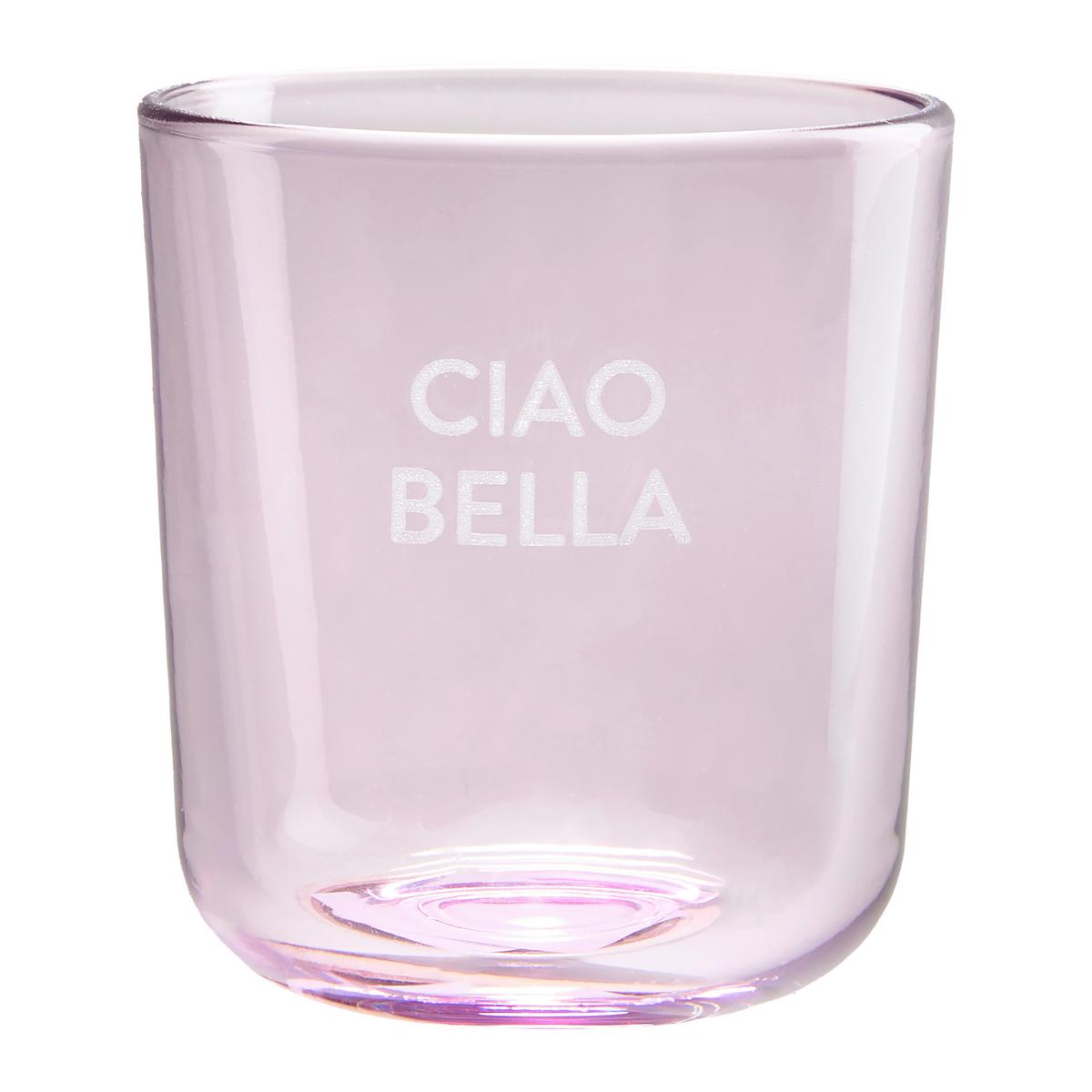 Pohár na pitie CANDY COLORS - orgovánová/svetložltá, Modern, sklo (8/8,8cm) - Mömax