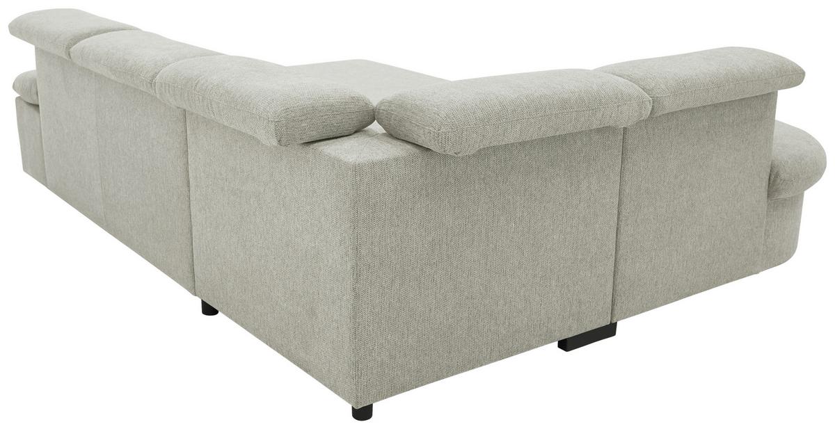Ecksofa Firenze - Beige/Schwarz, Basics, Textil (219/265cm) - MID.YOU
