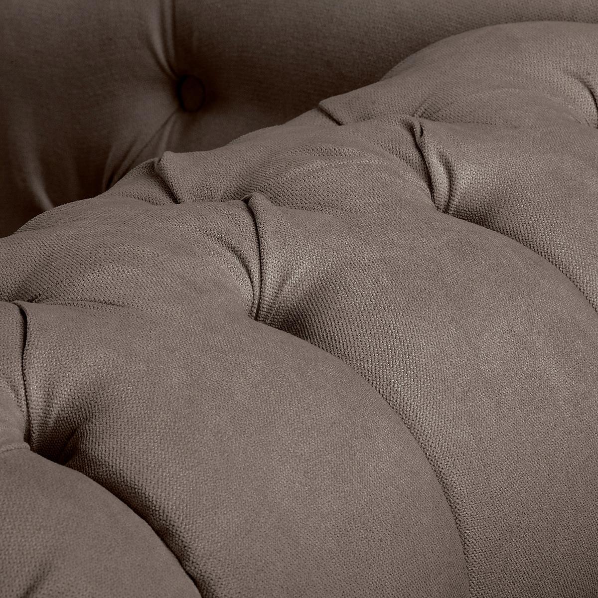 Récamiere Pako Graubraun B: 185cm - Graubraun/Braun, Design, Textil (185/93/75cm) - Livetastic