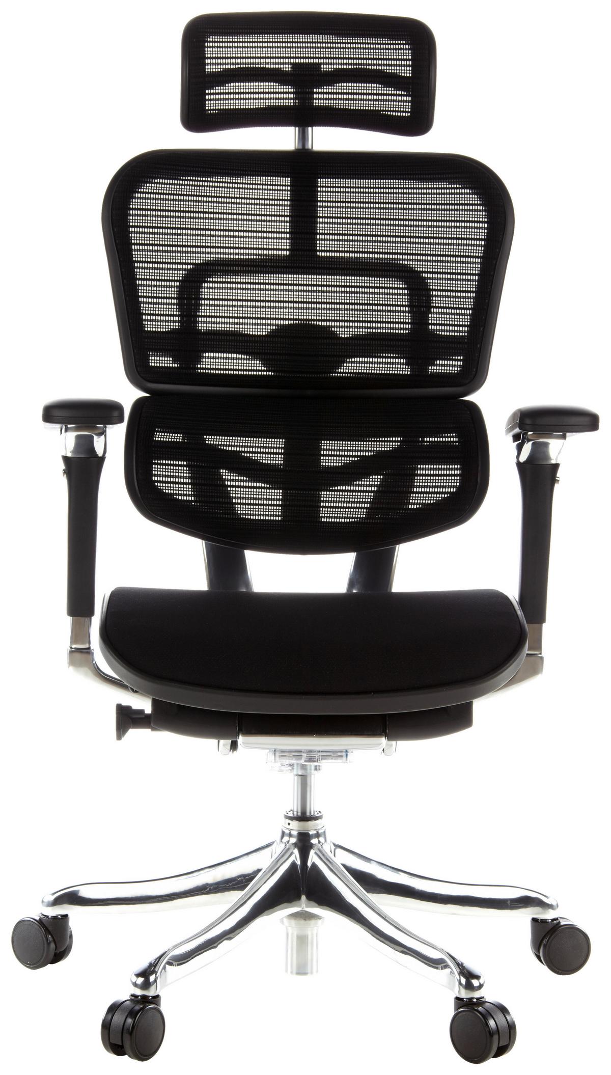 Drehstuhl Ergohuman Ultra G Grau B: 65 Cm - Silberfarben/Grau, MODERN, Kunststoff/Textil (65/114 - 132/60cm) - MID.YOU