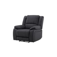 Relaxsessel Singapore Schwarz B: 96cm - Schwarz, MODERN, Textil/Metall (96/100/106cm) - Livetastic