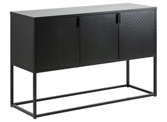 Sideboard Aus Stahl B 120cm Newton, Schwarz - Schwarz, MODERN, Metall (120/80/40cm) - Carryhome Sideboard Aus Stahl B 120cm Newton, Schwarz - Schwarz, MODERN, Metall (120/80/40cm) - Carryhome
