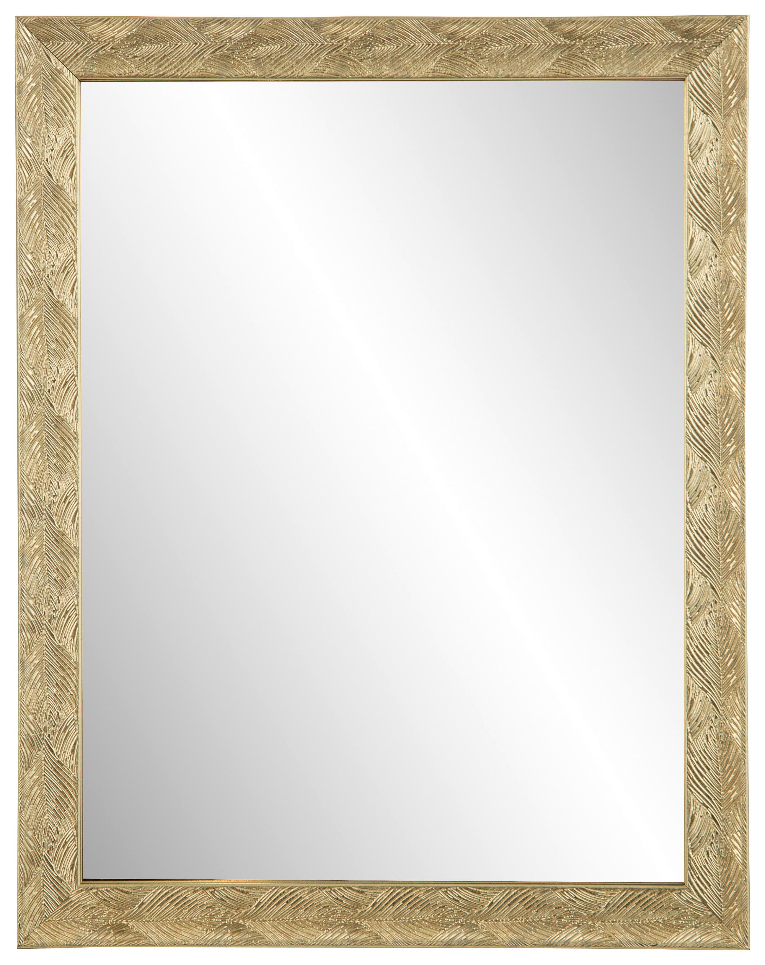 Nástěnné Zrcadlo Dakota - barvy zlata, Moderní, plast/sklo (30/45/0cm)