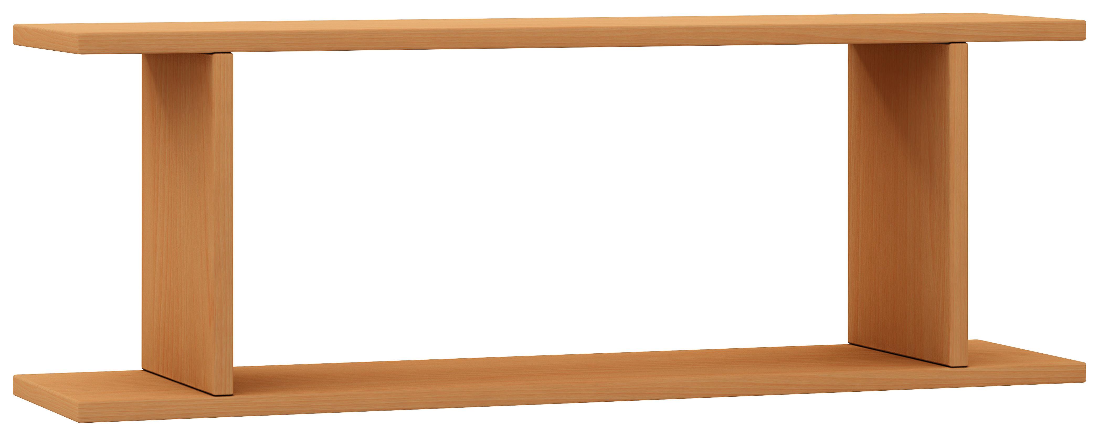 Nástěnný regál SIROLA Farba: BUK š: 80 cm - barvy buku, Konvenční, kompozitní dřevo (80/28/19,7cm) - MID.YOU