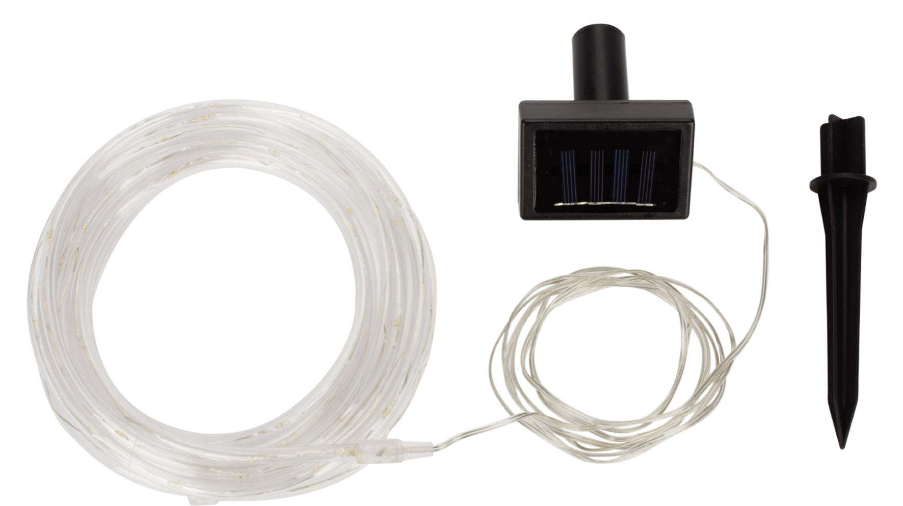 Solární Svítidlo Davide 50 Led, 6,4m - bílá, plast (640cm) - Modern Living