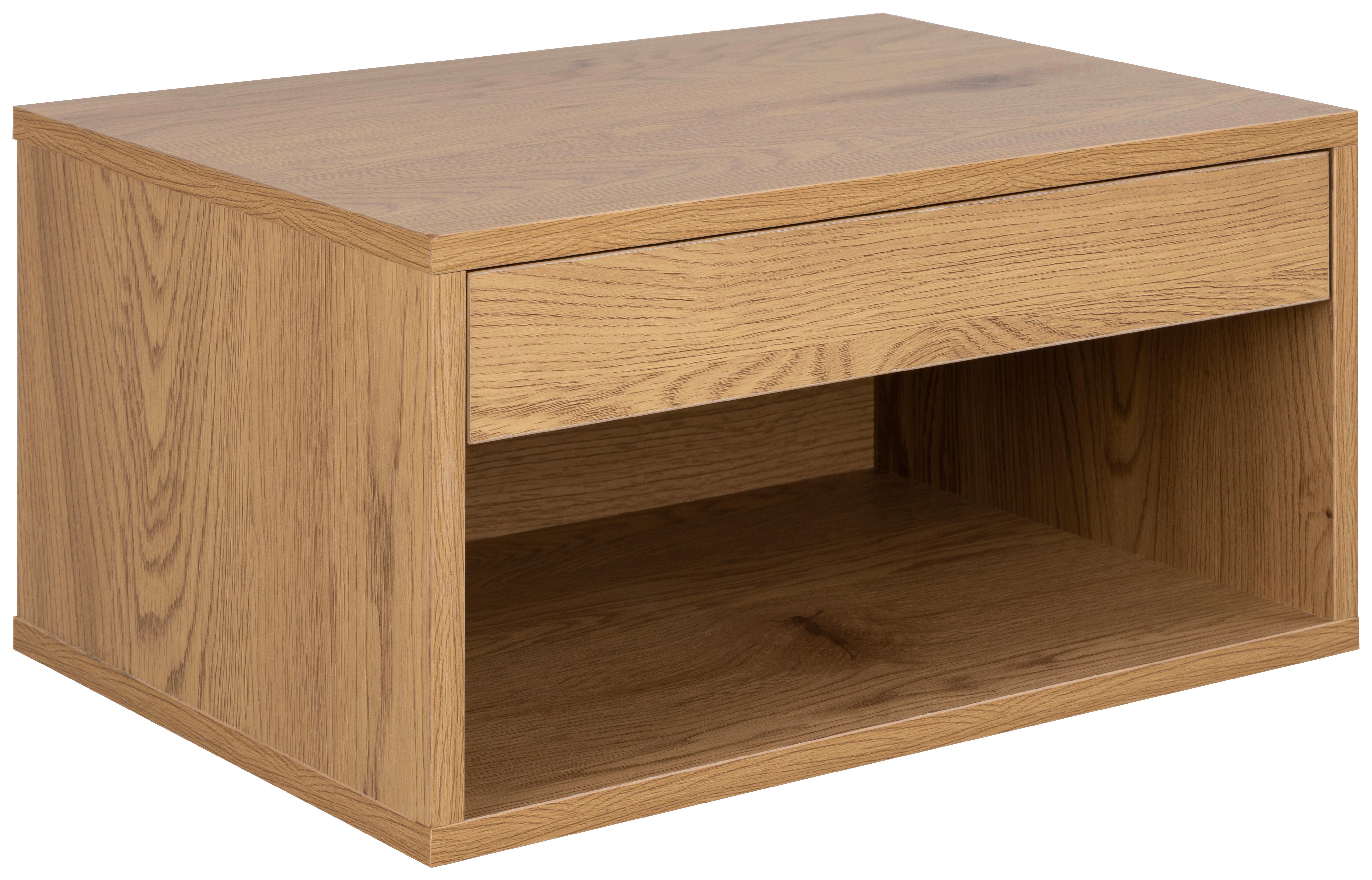 Nachtkästchen Cholet - Eichefarben, MODERN, Holzwerkstoff (50/24,3/35cm) - MID.YOU
