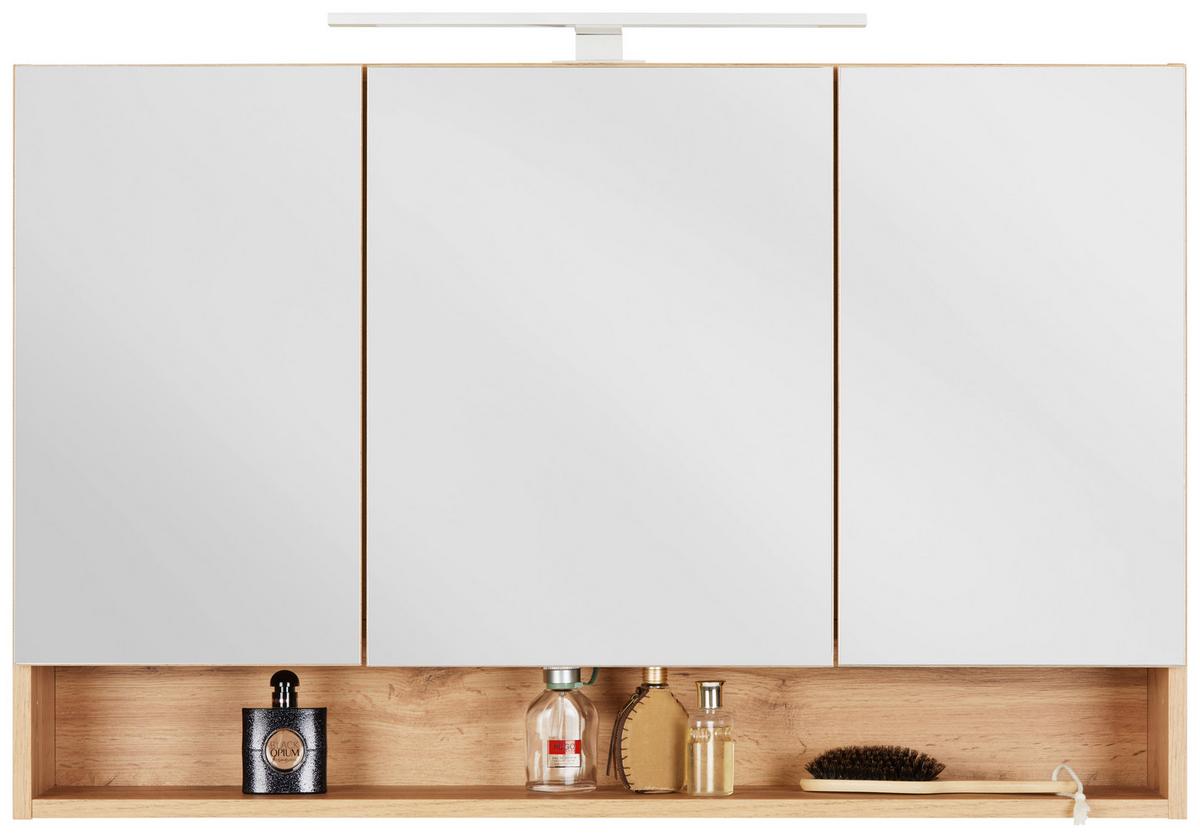Zrcadlová skříňka SÖLDEN -EXKLUSIV- - dub wotan, Lifestyle, kompozitní dřevo (100/64/20cm) - Premium Living