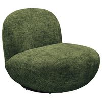 Sessel Chris Dunkelgrün B: 85 cm - Dunkelgrün/Schwarz, MODERN, Textil (85/70/99cm) - MID.YOU