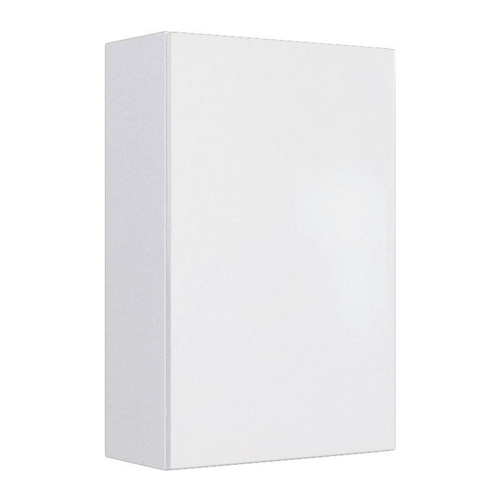 Hängeschrank Pienza B: 40 cm Weiß Dekor m. Drehtüre