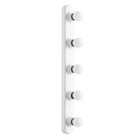 Spiegelleuchte IP20 B: 5 cm Weiß 6 W 5-Flammig - Weiß, KONVENTIONELL, Kunststoff (5/5/60cm)
