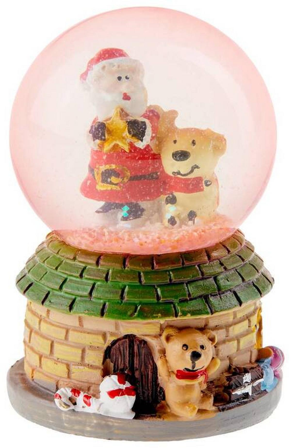 Schneekugel Santa - Multicolor, MODERN, Glas (4,5/7/4,5cm)