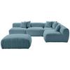 Ecksofa Bloom - Blau, Trend, Textil (315/235cm) - Livetastic