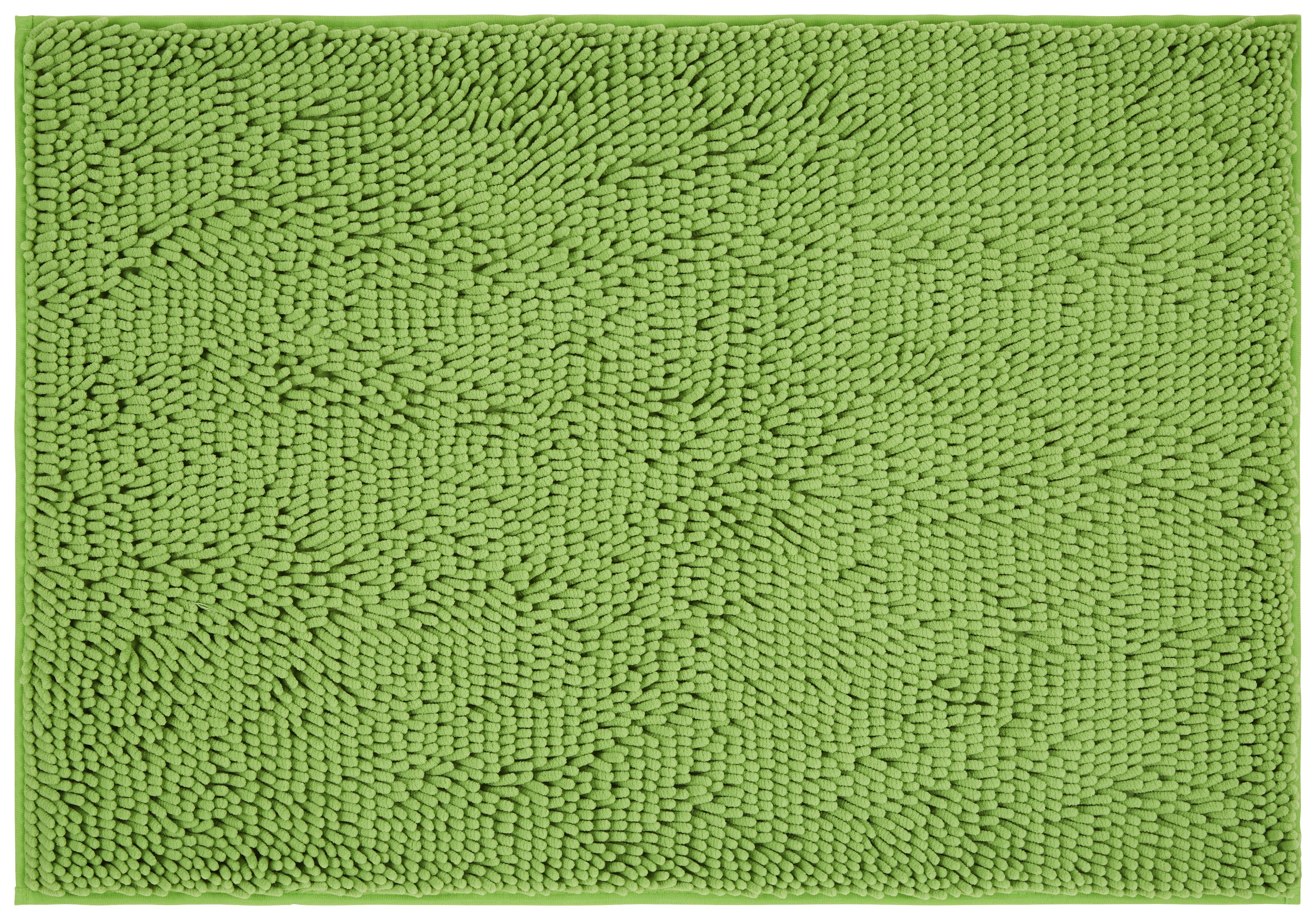 Badematte Liliane Grün 60x90 cm Rutschhemmend - Grün, KONVENTIONELL, Textil (60/90cm) - Ondega