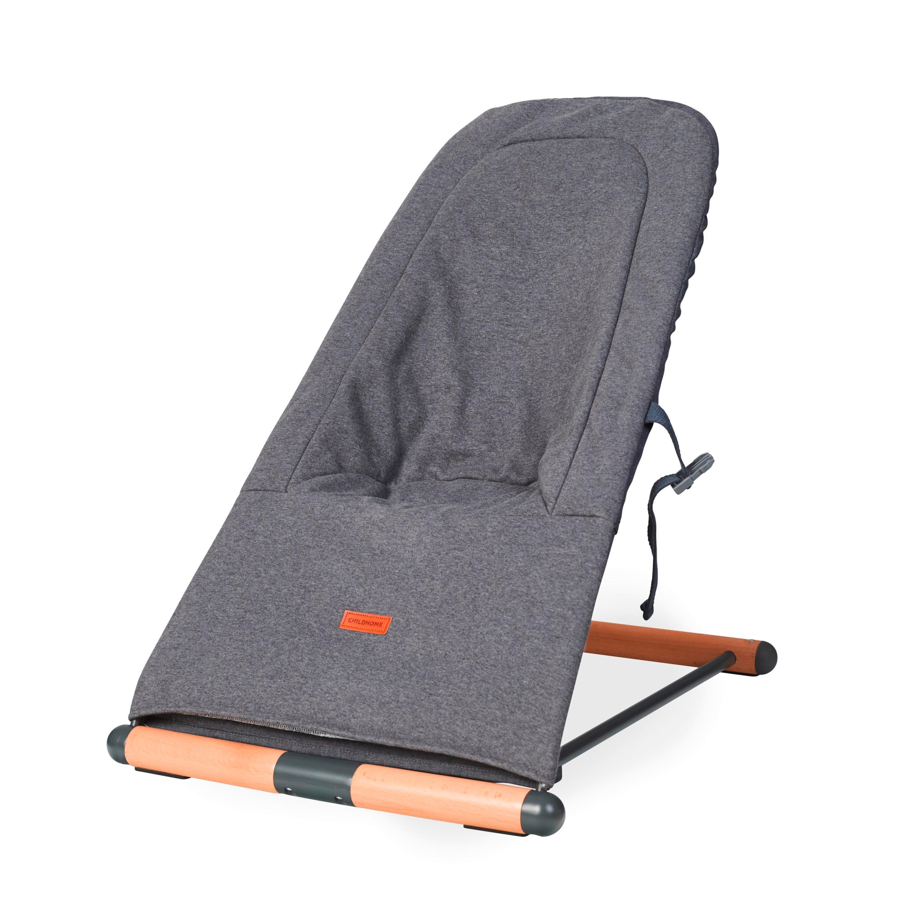 Schaukelwippe Evolux Anthrazit, B: 64 cm - Anthrazit, KONVENTIONELL, Holz/Textil (64/47/65,5cm) - Childhome