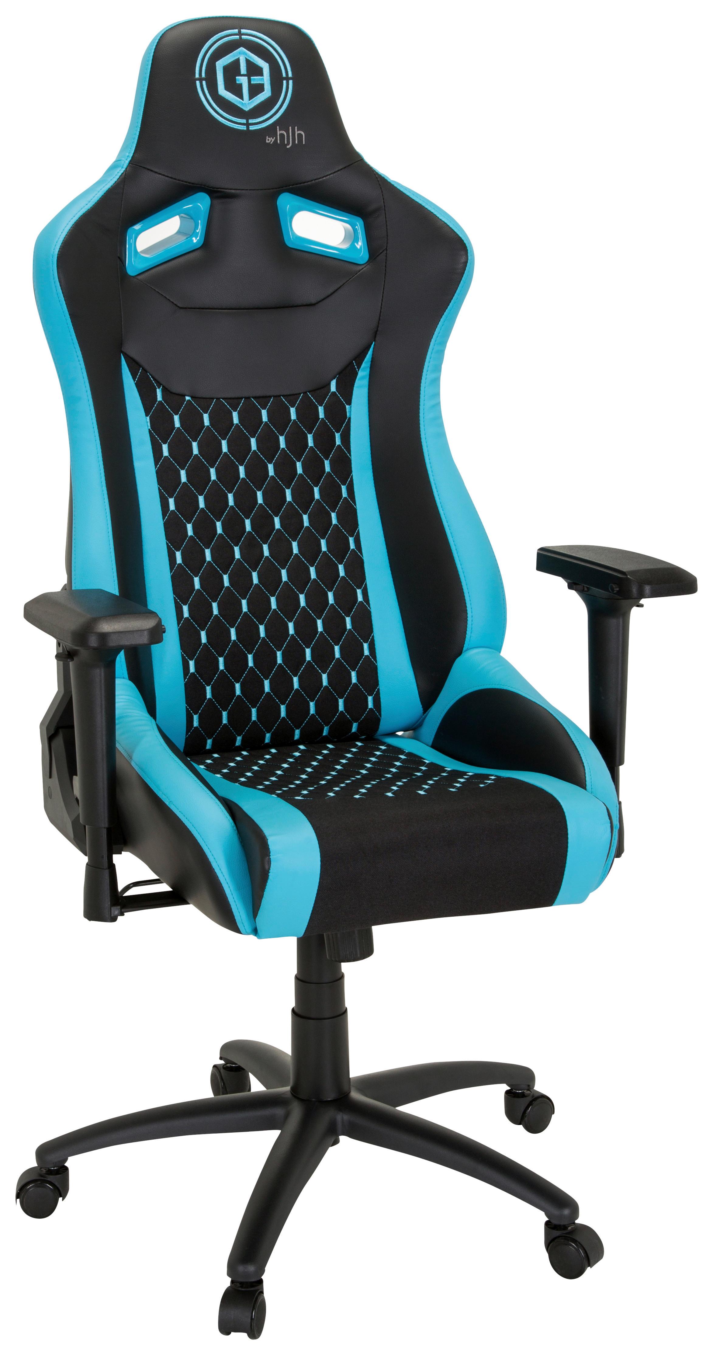Gamingstuhl Gamebreaker Sx 04 Schwarz/Türkis - Türkis/Schwarz, MODERN, Kunststoff/Textil (74/137/66cm) - MID.YOU