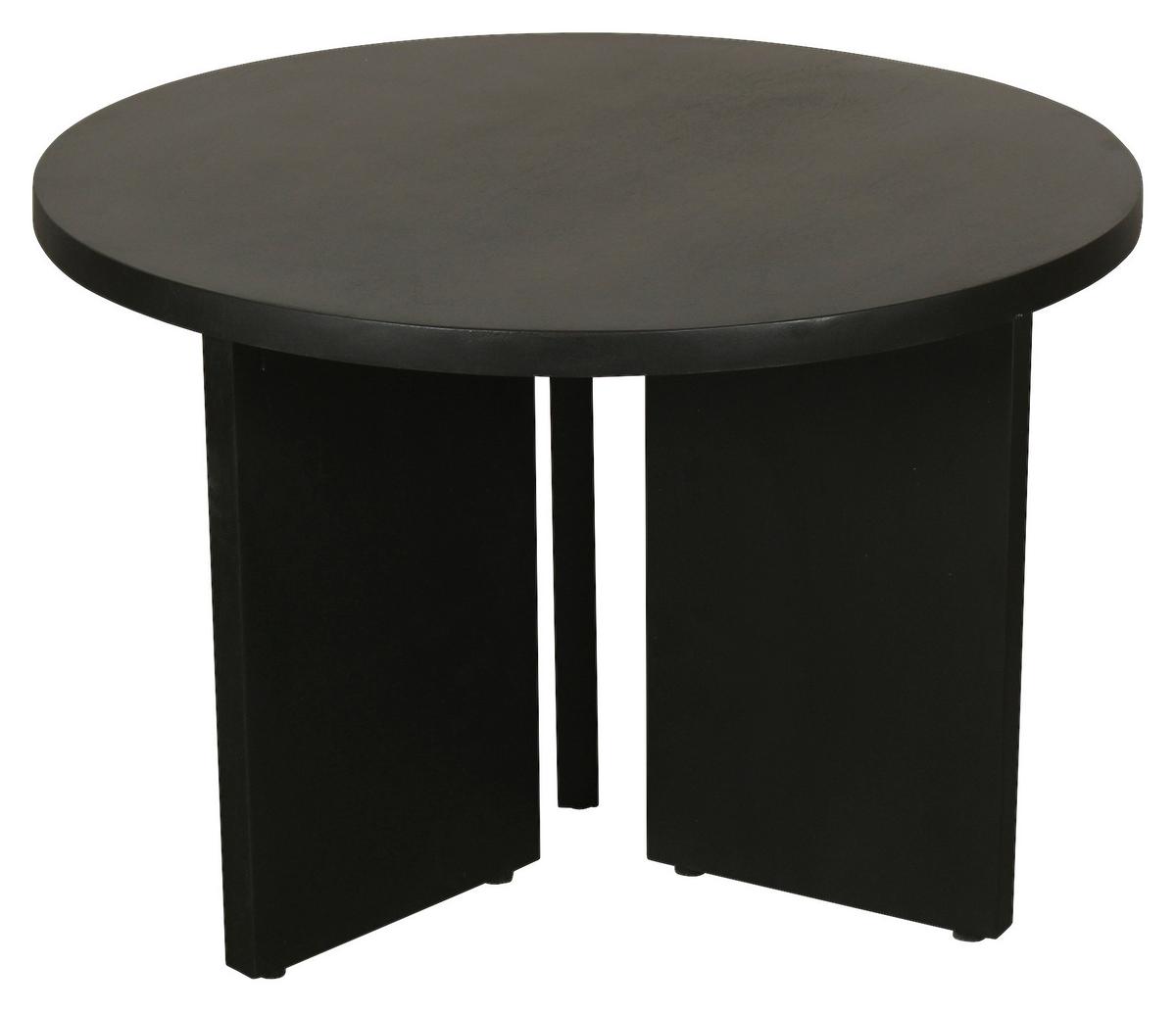 Couchtisch Round Schwarz D. 60 Cm - Schwarz, Design, Holz (60/41/60cm) - MID.YOU