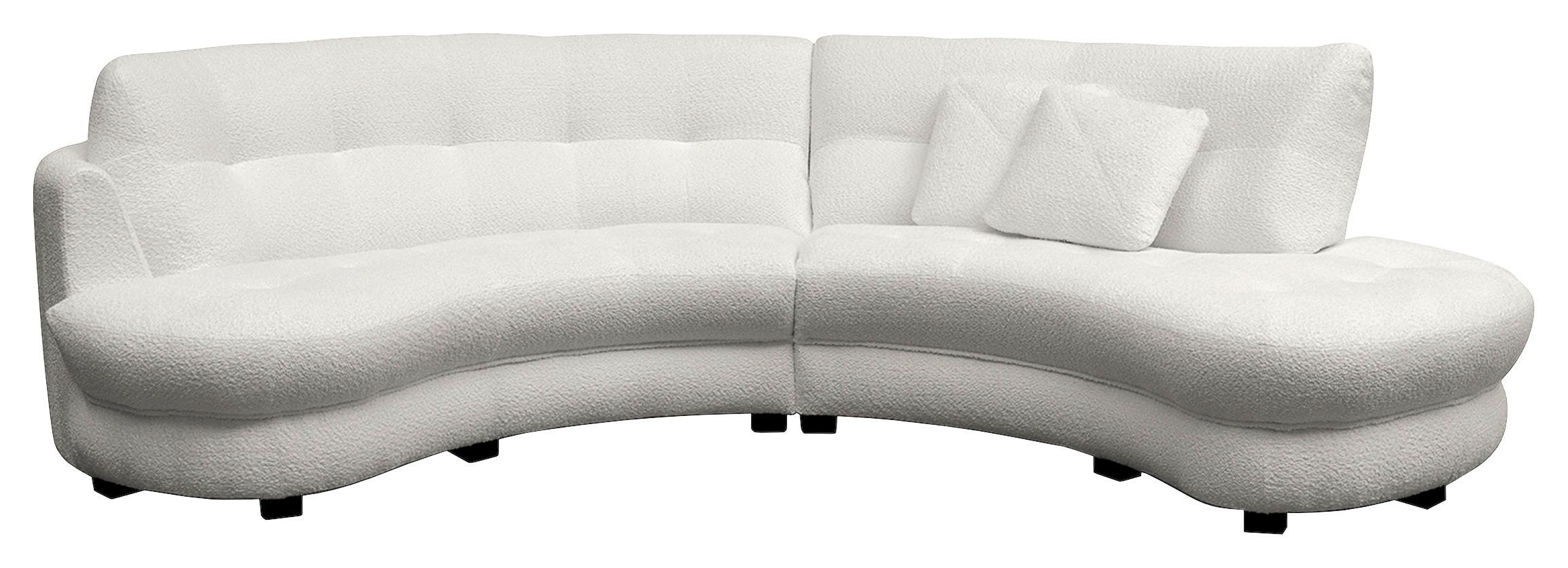 Ecksofa Bretania Hellgrau S: 300x113 cm - Hellgrau/Schwarz, Design, Textil (300/113cm) - Livetastic