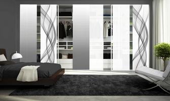 Vorhang bei Kleiderkasten Vorhang bei Kleiderkasten