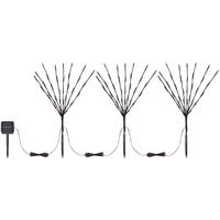 Solarleuchte Braun 120xled H: 62 cm - Braun, Basics, Kunststoff (900/62cm) - Globo