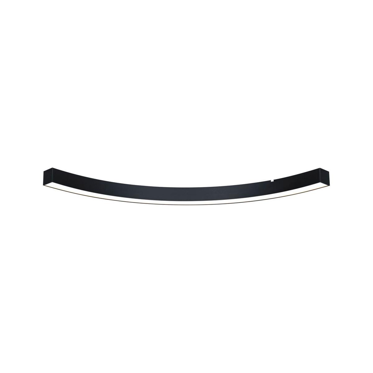 Schienensystem-Verbinder Linion Schwarz B: 53,5 cm - Basics (53,5/53,5/4cm) - Paulmann