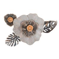 Wanddeko Edy B Goldfarben, Grau B: 74,9 Cm - Goldfarben/Grau, Basics, Metall (74.9/47.6/7cm)