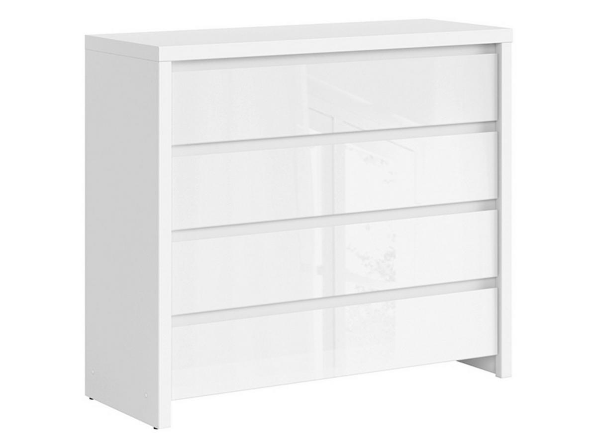 KOMODA LARIOS B -EXKLUSIV- - bílá/černá, Moderní, kompozitní dřevo/plast (105/91/40cm) - Mömax