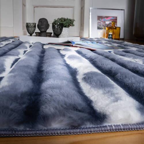Fellteppich My Waves 305 - Blau, Basics, Textil (160/230cm) - Obsession