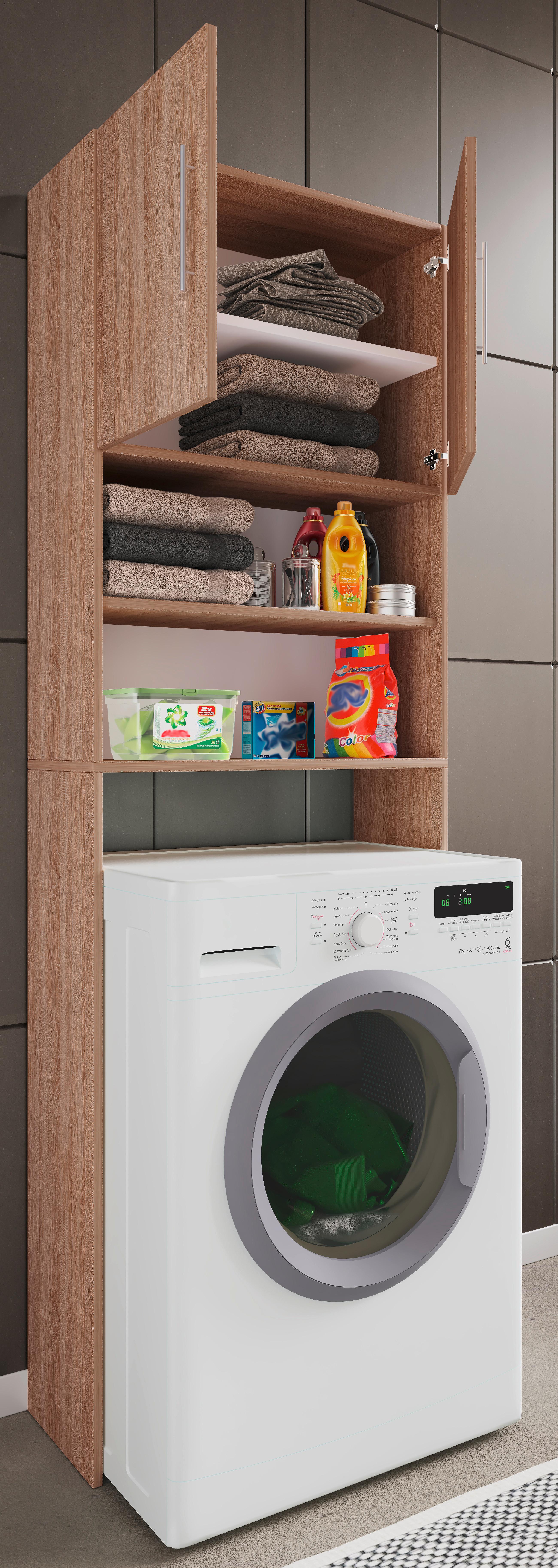 Waschmaschinenschrank Jutas Sonoma Eiche B: 64 cm - Sonoma Eiche, MODERN, Holzwerkstoff (64/190/25cm) - MID.YOU