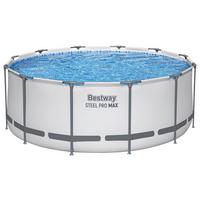 Pool Martina - Blau/Hellgrau, KONVENTIONELL, Kunststoff/Metall (366/122cm) - Bestway