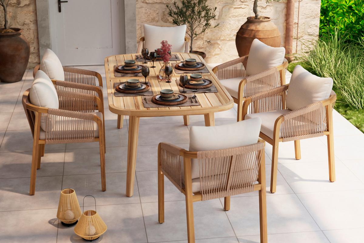 Gartensessel Talinn - Akaziefarben, MODERN, Holz (58/66/76.5cm) - Beldano