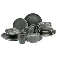 Kombinovaná souprava 16- dílna - antracitová, Konvenční, keramika (34/33/32cm) - Creatable