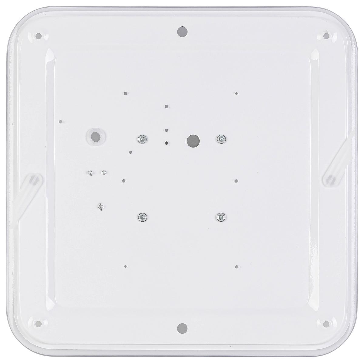 LED-Deckenleuchte Miro - Chromfarben/Weiß, MODERN, Kunststoff/Metall (27/27/5,8cm) - Luca Bessoni