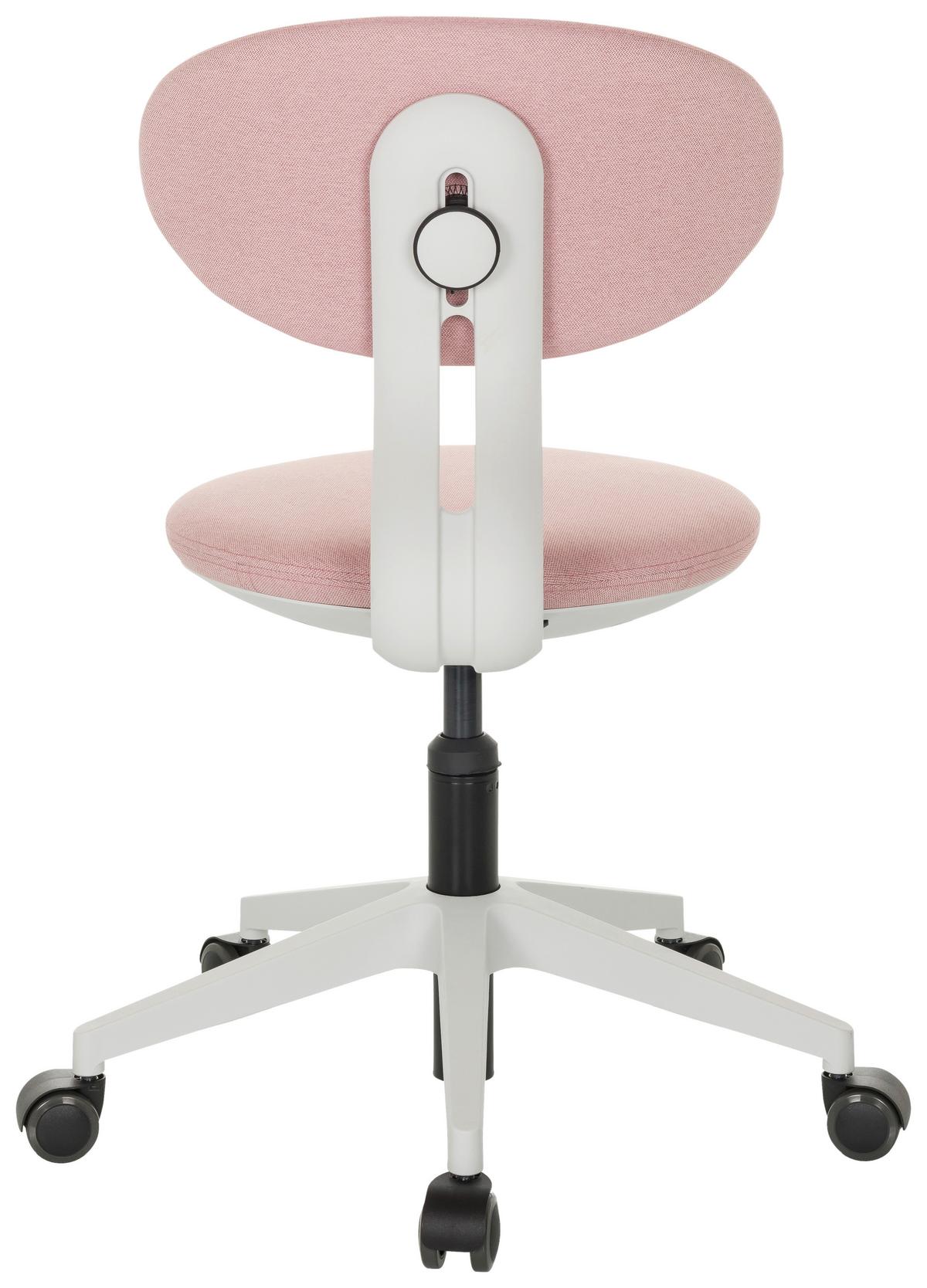 Jugenddrehstuhl Minimovo - Rosa/Weiß, Basics, Kunststoff/Textil (42/66-87/52cm) - MID.YOU