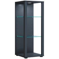 Vitrine Glasol M B: 35 cm Stehend Anthrazit - Anthrazit, MODERN, Glas/Holzwerkstoff (35/90/35cm) - MID.YOU