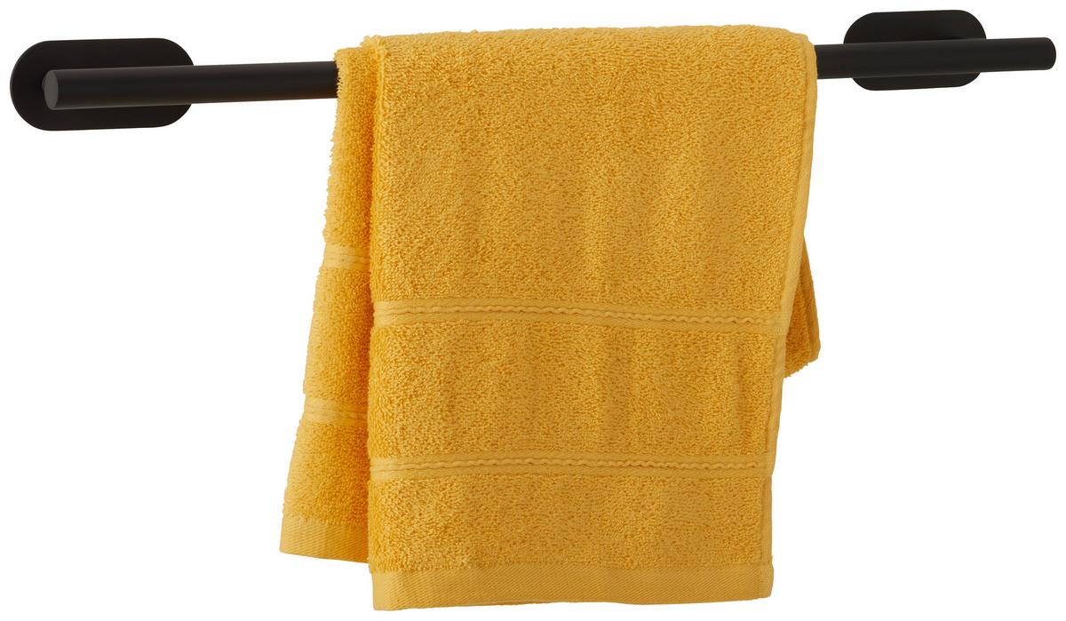TYČ NA RUČNÍKY TURBO-LOC -SB- - černá, Moderní, kov (60/4,5/7cm) - Mömax