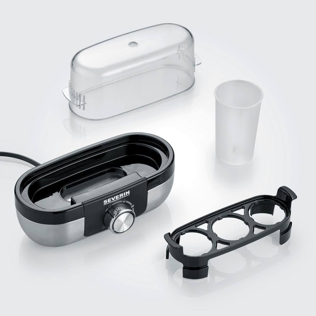 Eierkocher, 270w, 3 Eier Ek 3163 - Edelstahlfarben/Transparent, Basics, Kunststoff (19/13/11cm) - Silva Schneider