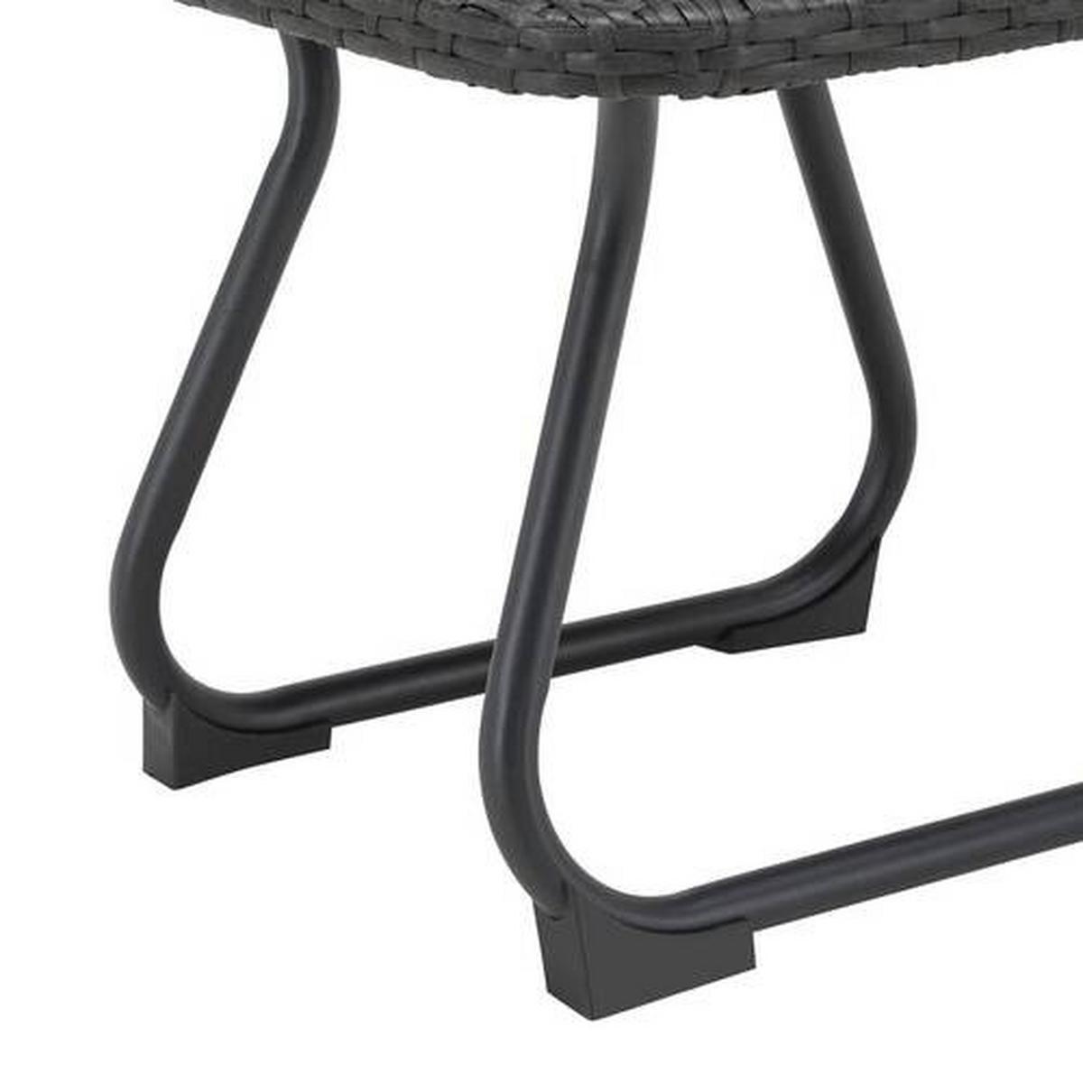 Záhradná súprava AUGUSTINA tm. sivá - tmavosivá, Modern, kov/plast - Bessagi Garden