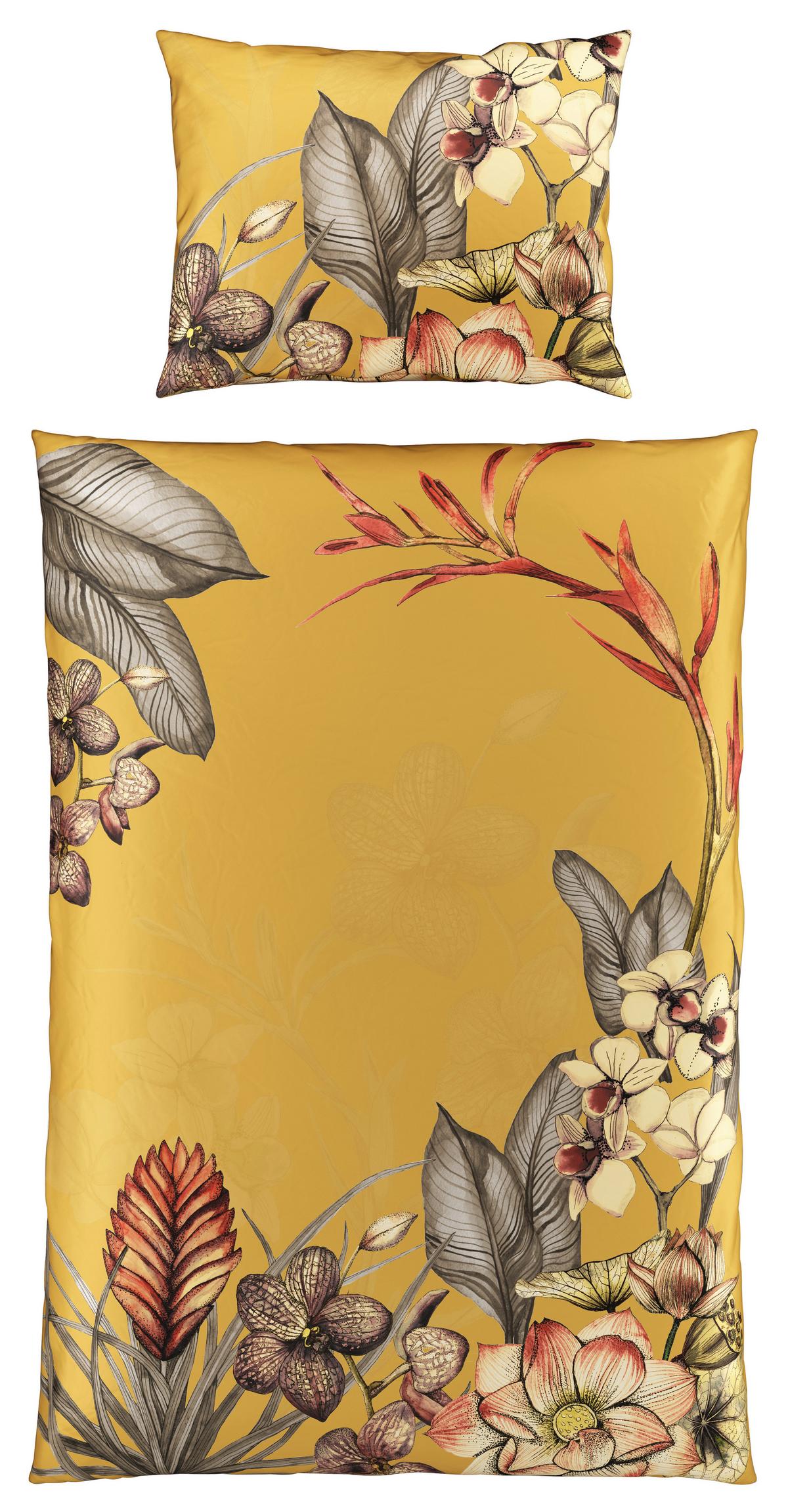 POVLEČENÍ CARTAXO, 70x90/140x200cm - žlutá, Lifestyle, textil (140/200cm) - Modern Living