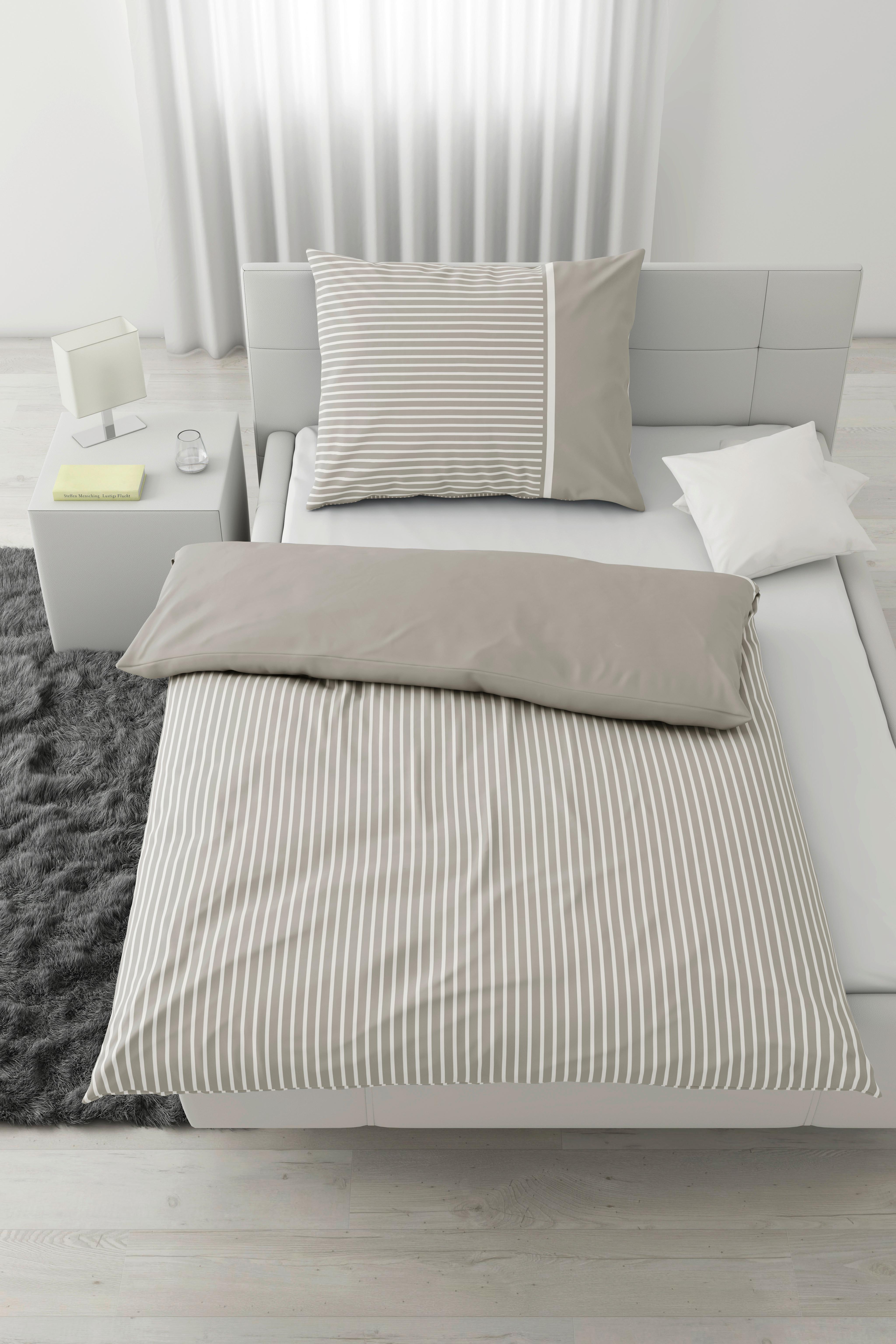 POVLEČENÍ Johannes, 70X90/140X200 cm - světle hnědá, Konvenční, textil (140/200cm) - Mömax