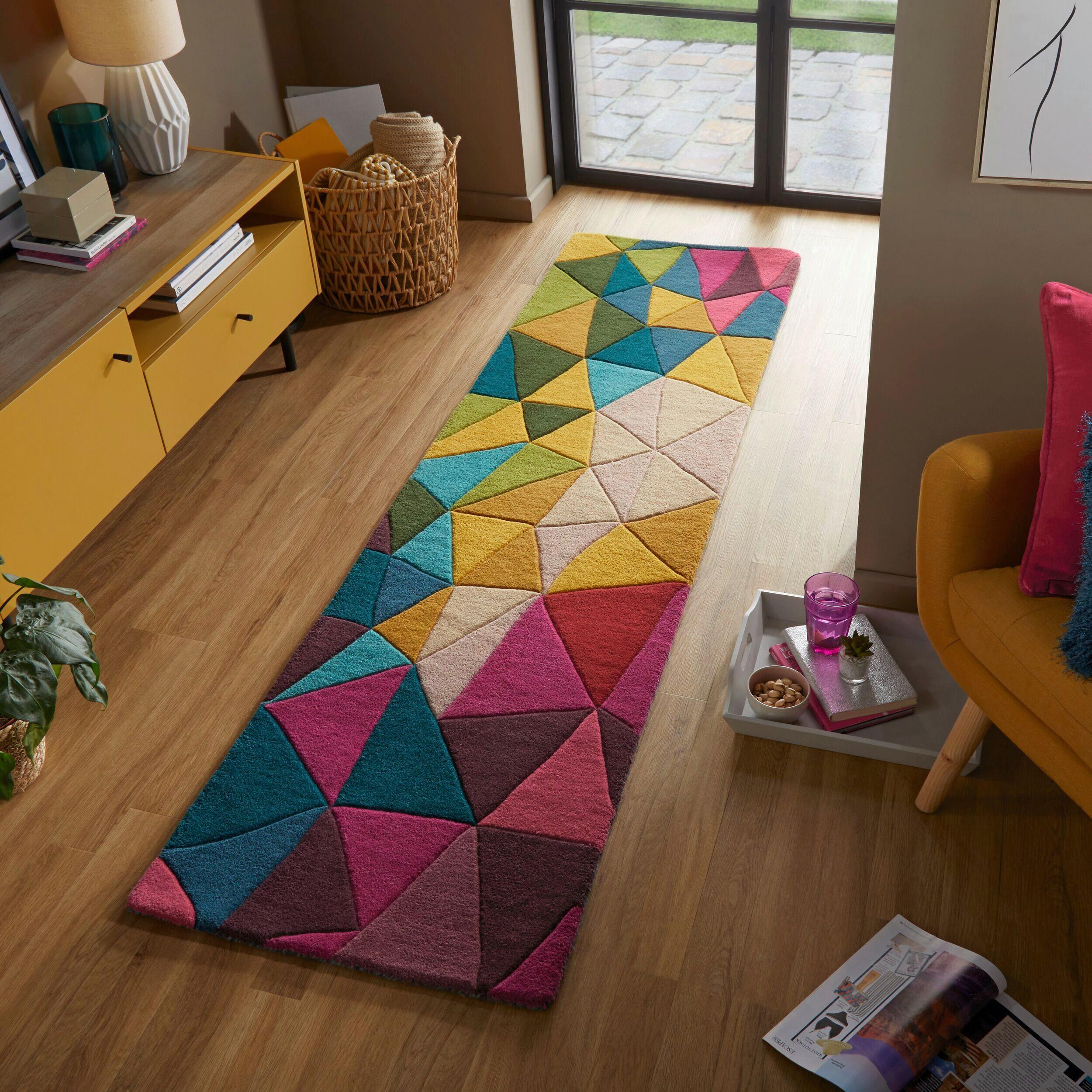Wollteppich Multicolor 230x60 cm - Multicolor, Basics, Textil (230/60cm)