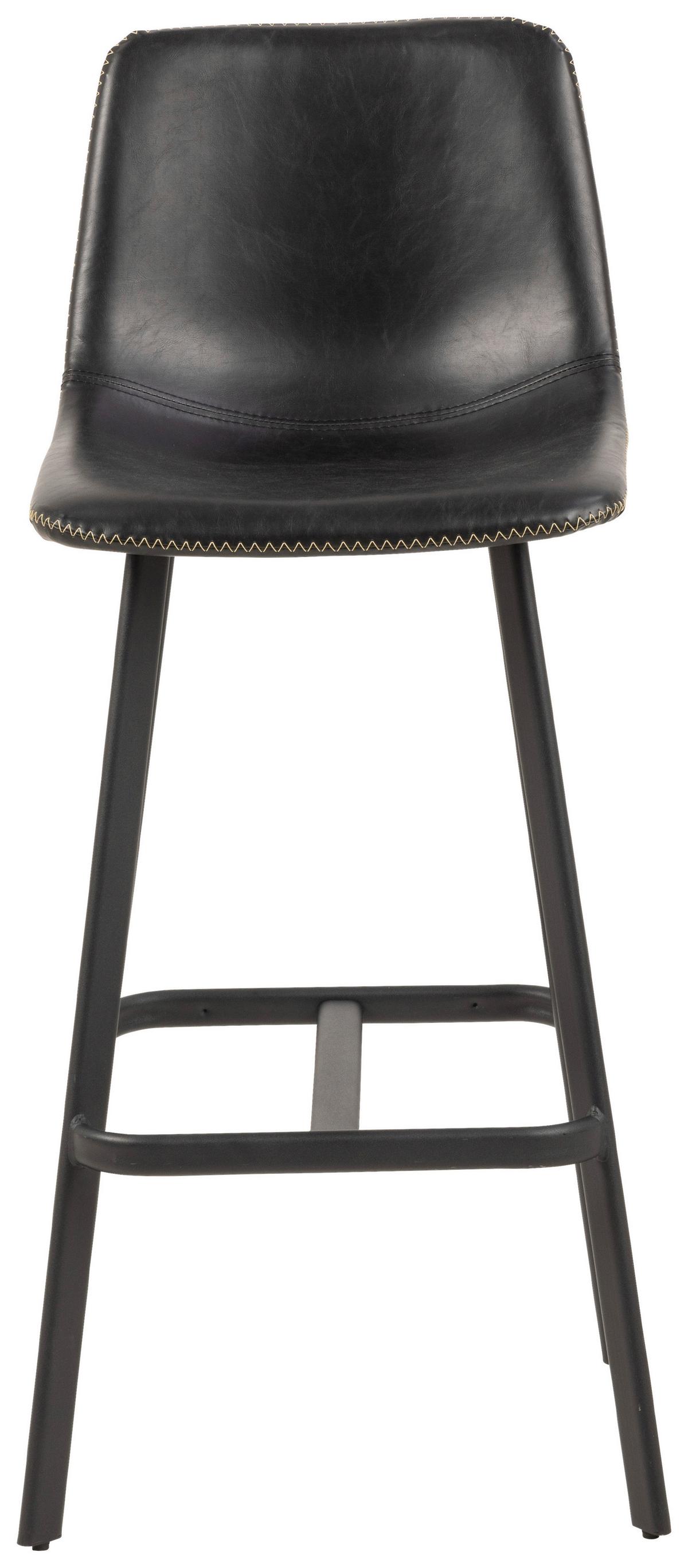 BAROVÁ ŽIDLE OREGON - černá/krémová, Trend, kov/textil (46,5/103/50cm)